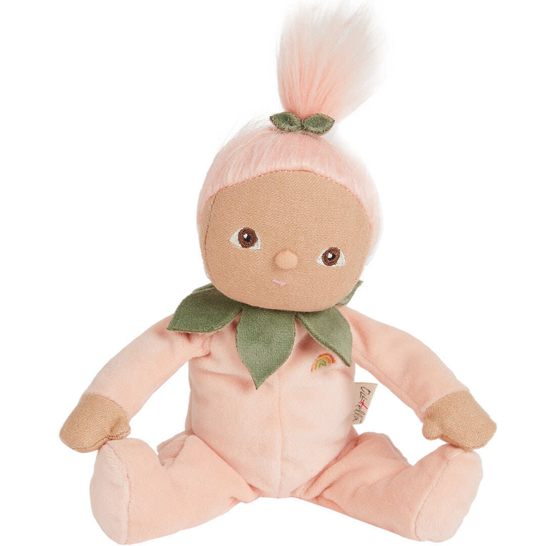 olli ella lappenpop dinky dinkum doll - peggy peach - 22 cm  | OEKTOY-DKY-PP-O | 0