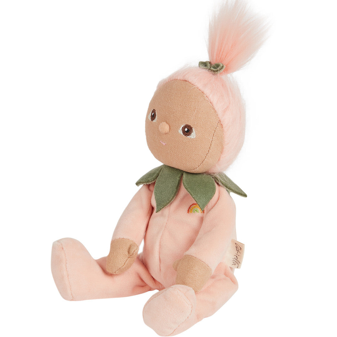 olli ella lappenpop dinky dinkum doll - peggy peach - 22 cm  | OEKTOY-DKY-PP-O | 1