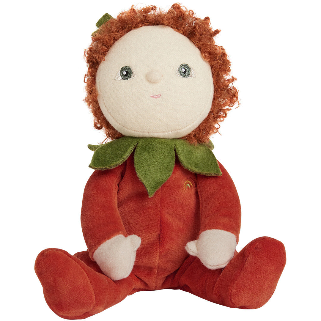 olli ella lappenpop dinky dinkum doll - polly poinsettia - 22 cm | OEKTOY-DKW-PL-O | 0