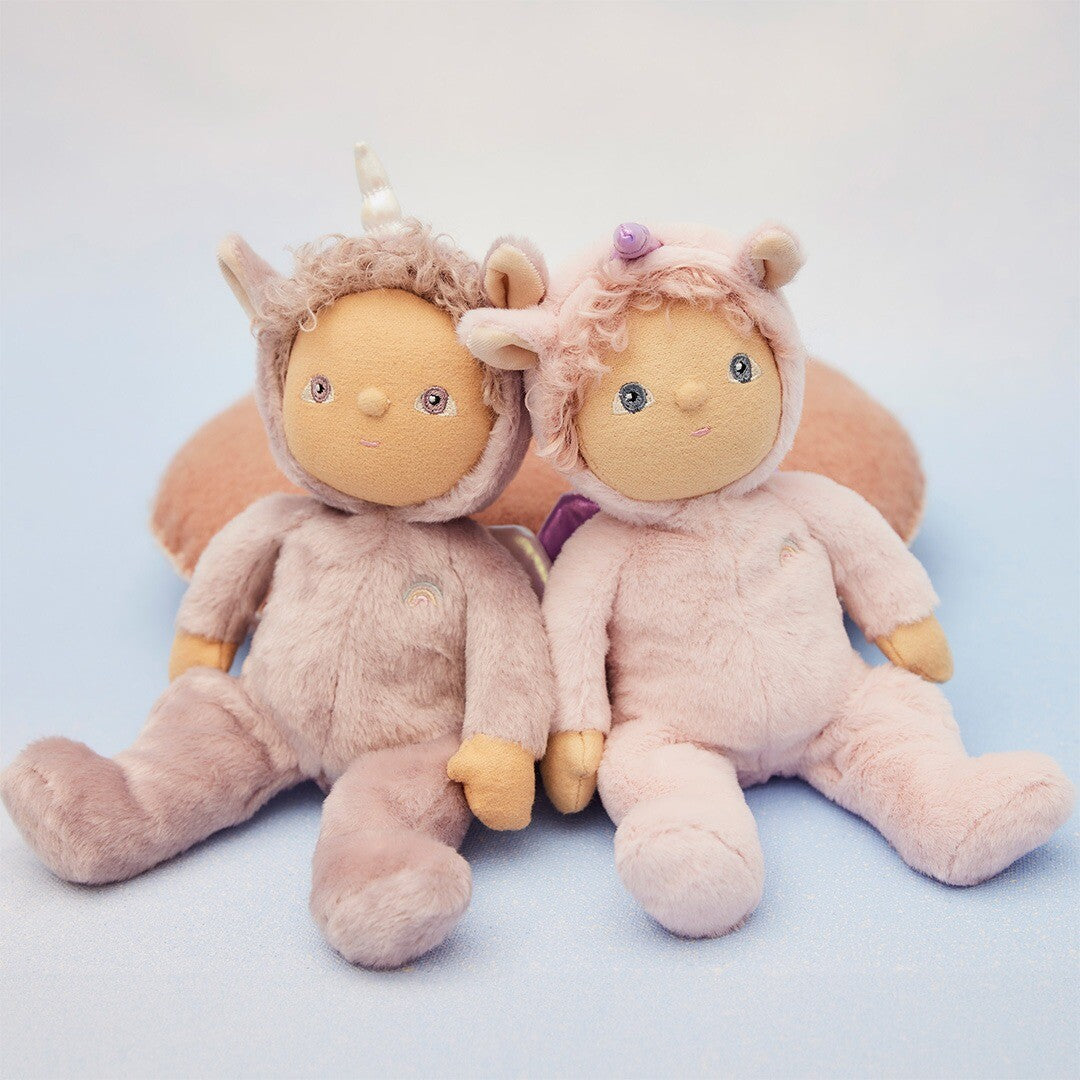 olli ella lappenpop dinky dinkum doll - una unicorn - 22 cm | OETDDA-DIN-UN-O | 2