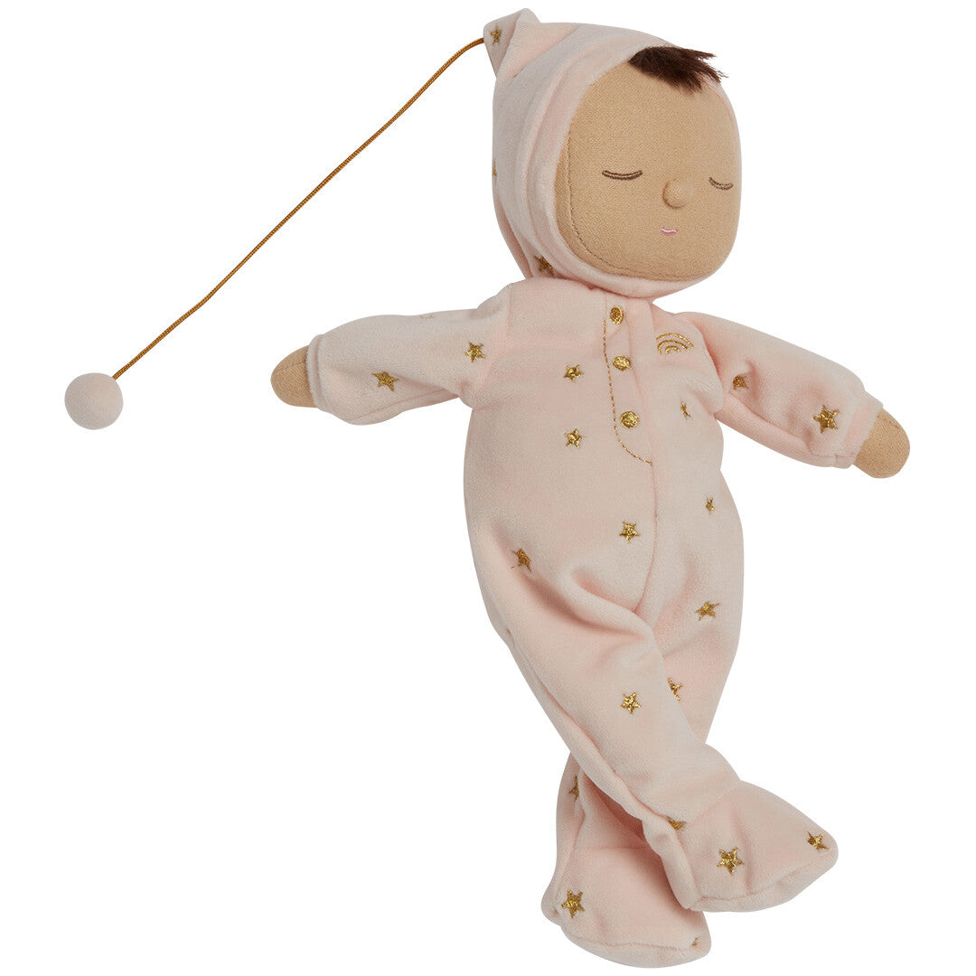 olli ella lappenpop dozy dinkum doll met muziek - luna - 32 cm | OEKTOY-LDZ-LU-O | 4
