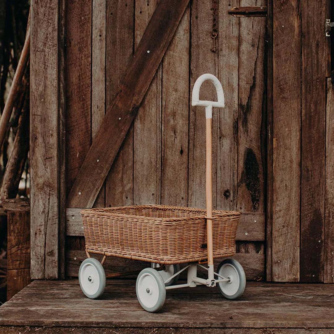 olli ella gevlochten trekwagen wonder wagon - naturel  | OEKTOY-WW-NA-O | 5