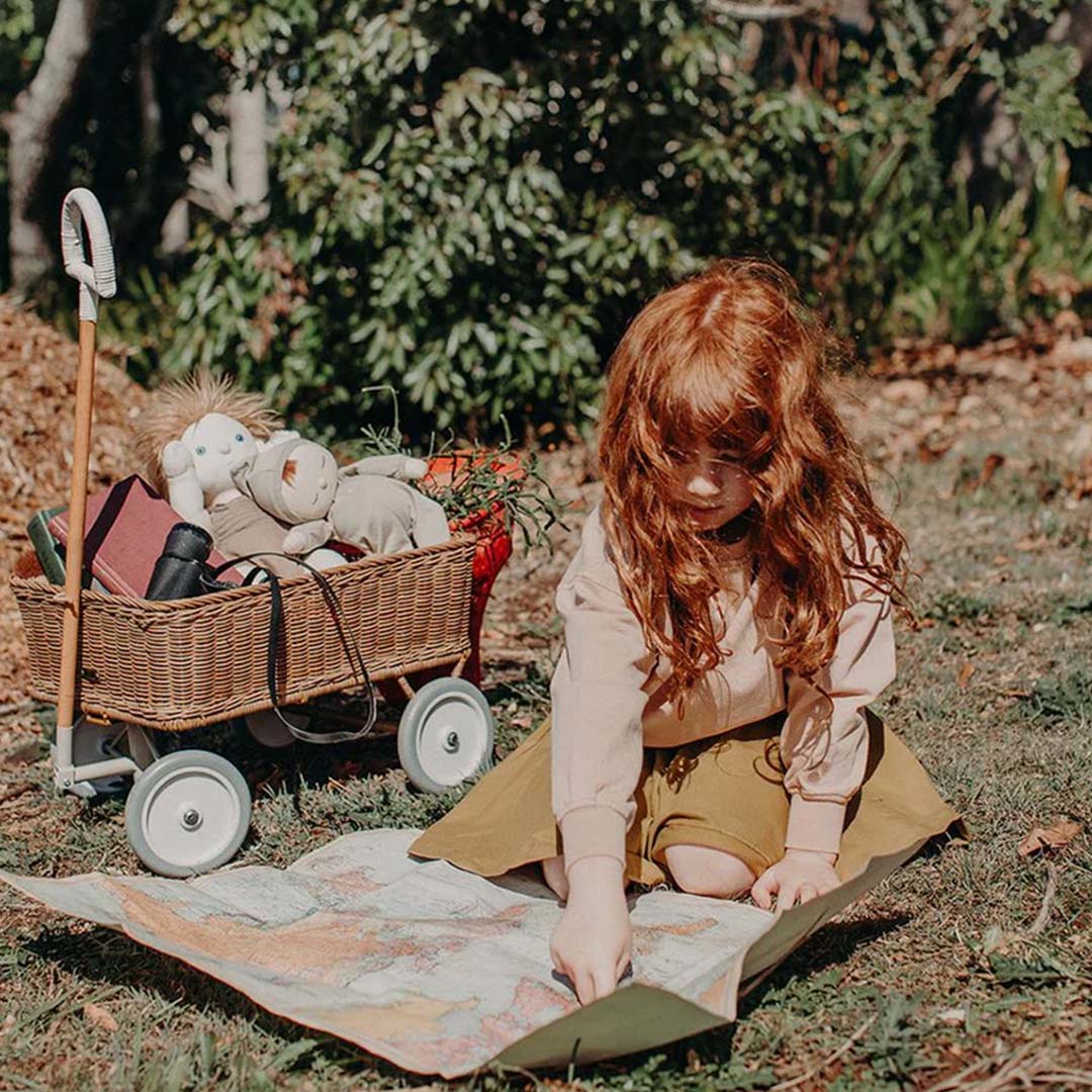 olli ella gevlochten trekwagen wonder wagon - naturel  | OEKTOY-WW-NA-O | 4