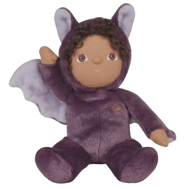 olli ella lappenpop dinky dinkum doll - bowie bat purple - 22 cm | 1