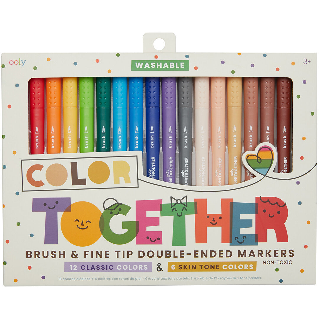 ooly dubbelzijdige viltstiften color together - 18st | 02.130-099 | 0
