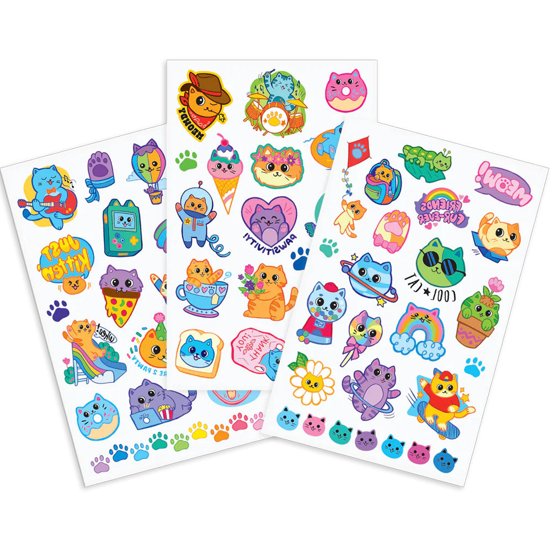 ooly kindertattoos colorful cats  | 02.176-014 | 1