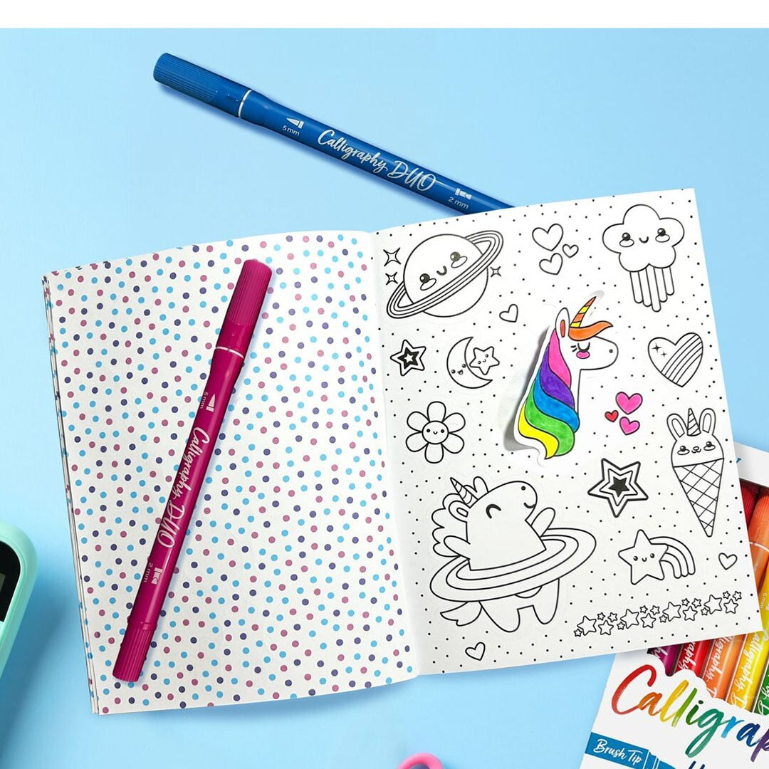 ooly kleurboek stickers - cute-a-licious doodles | 02.120-231 | 2