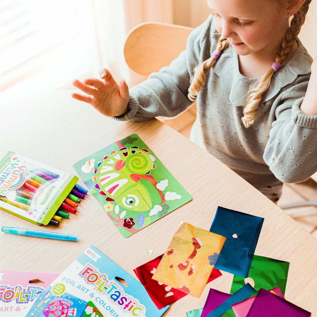 ooly knutselset foil-tastic - awesome animals | 02.161-130 | 1