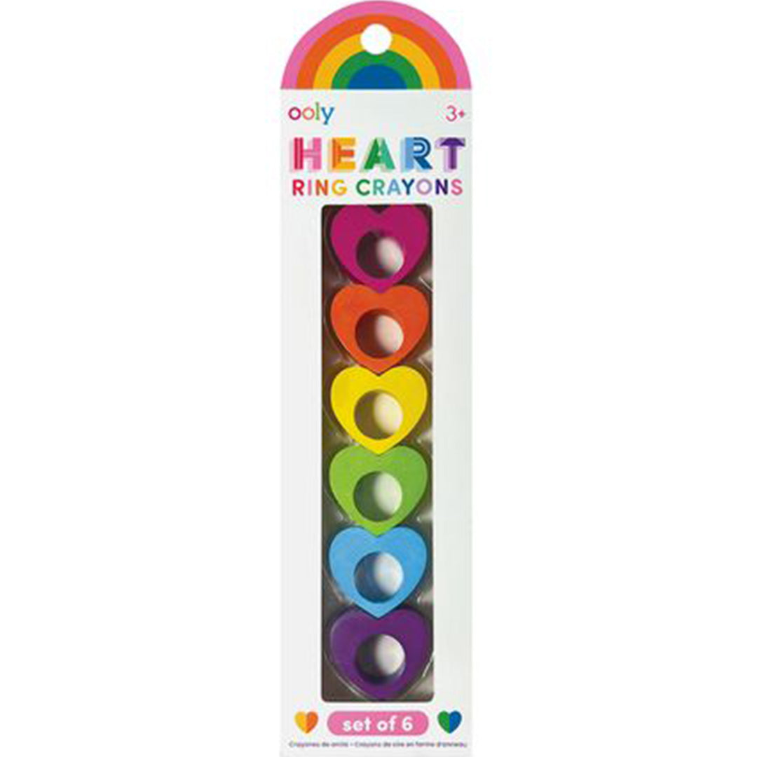 ooly krijtjes hartring - 6st  | 02.133-105 | 0