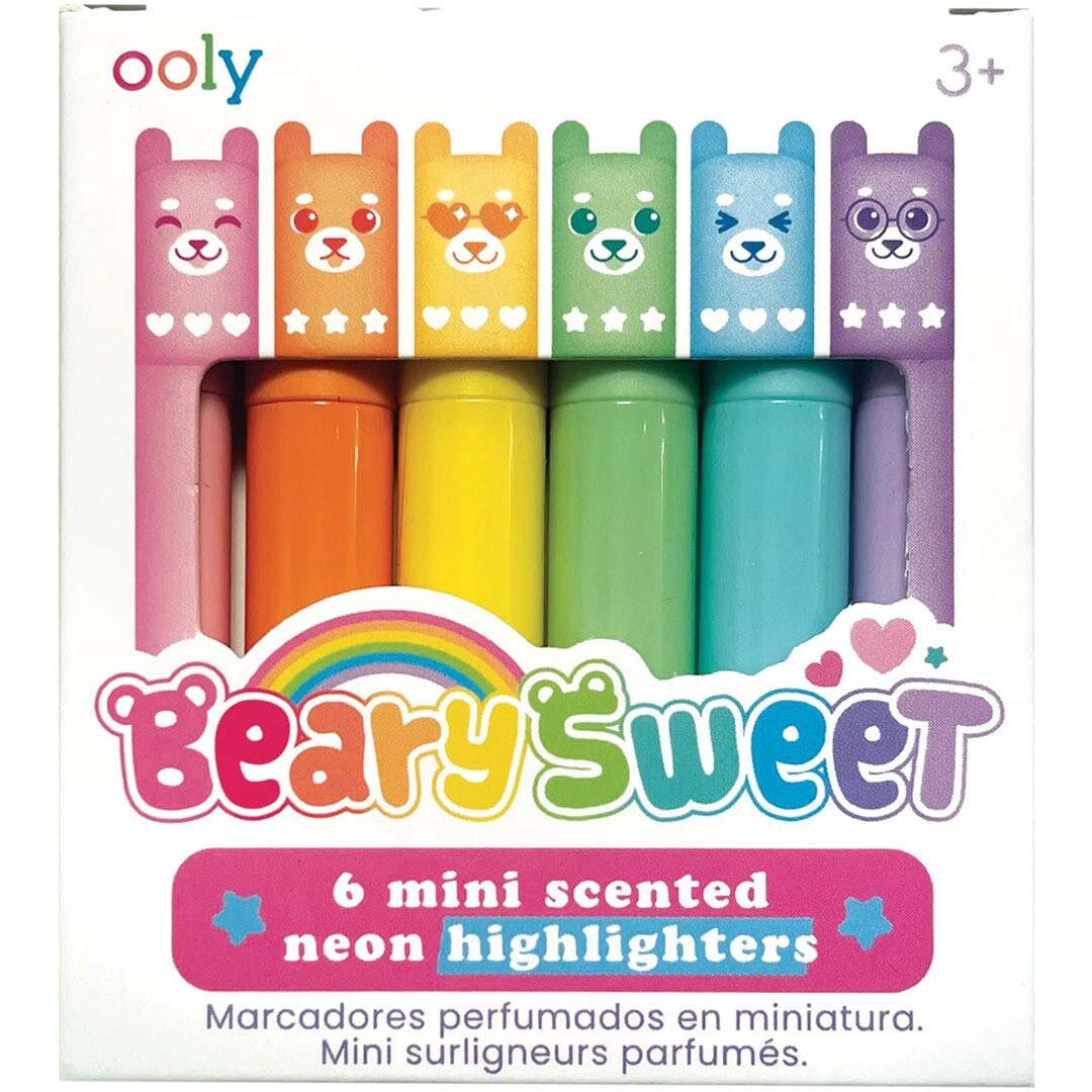 ooly markeerstiften beary sweet met geur - 6st | 02.130-117 | 0