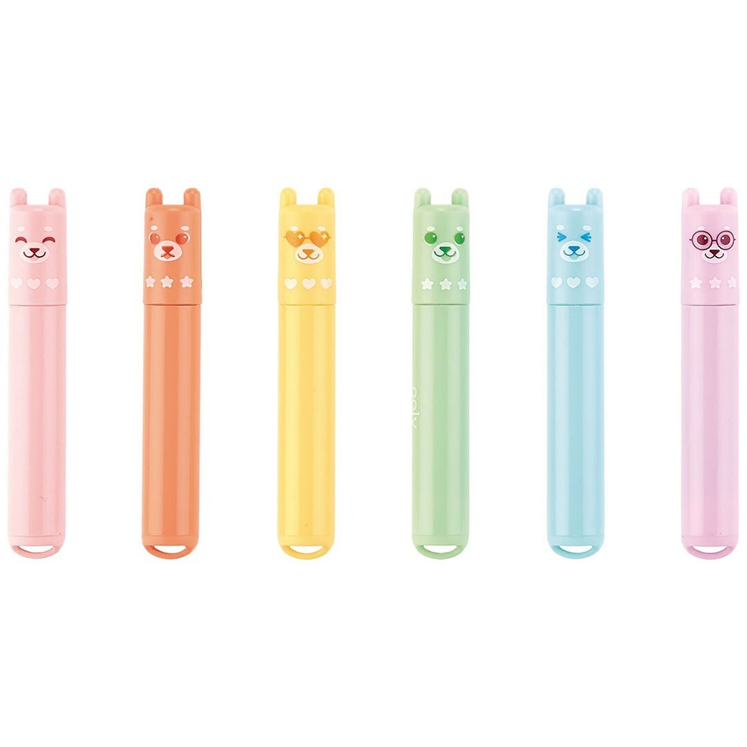 ooly markeerstiften beary sweet met geur - 6st | 02.130-117 | 1