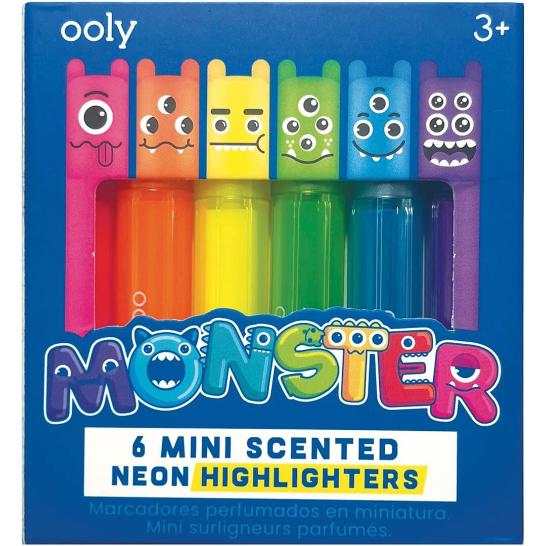 ooly markeerstiften monster met geur - 6st | 02.130-116 | 0