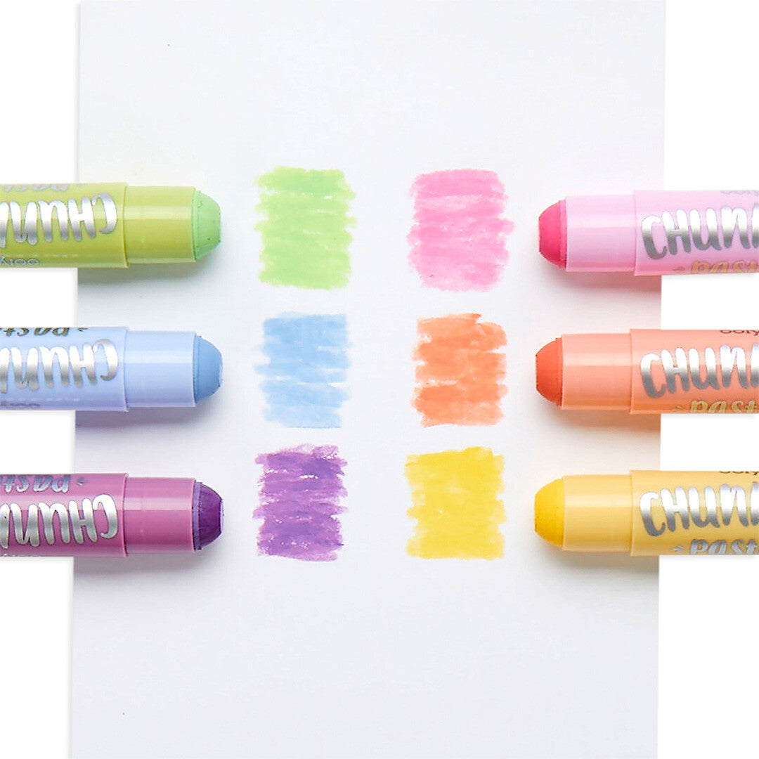 ooly verfstiften chunkies pastel - 6st | 02.126-018 | 2