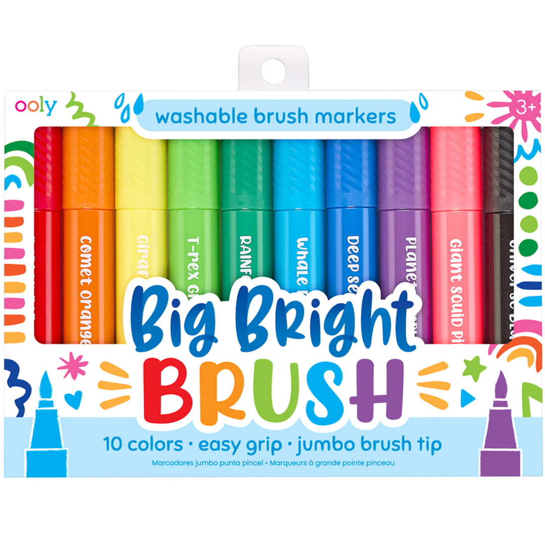 ooly viltstiften big bright brush - 10st | 02.130-090 | 0