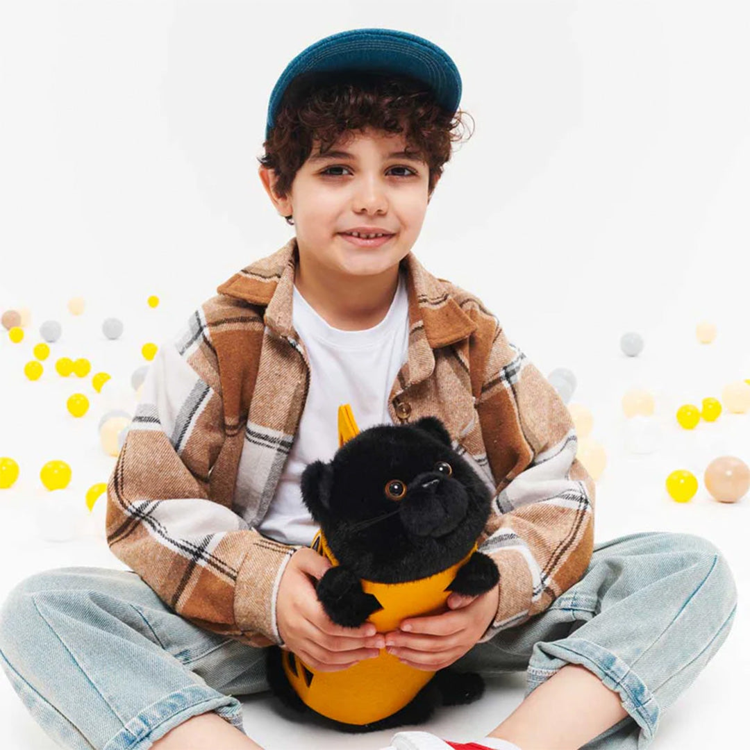 orange toys knuffelpoes - milo the black cat - 35 cm | 1802773 | 3