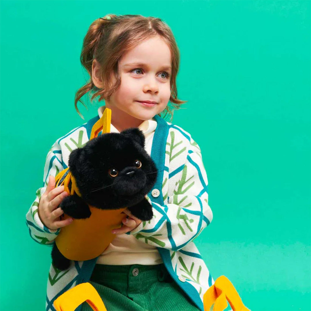 orange toys knuffelpoes - milo the black cat - 35 cm | 1802773 | 2