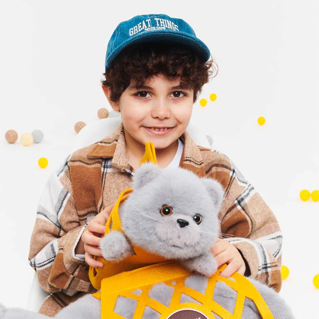 orange toys knuffelpoes - milo the grey cat - 35 cm | 1802775 | 2