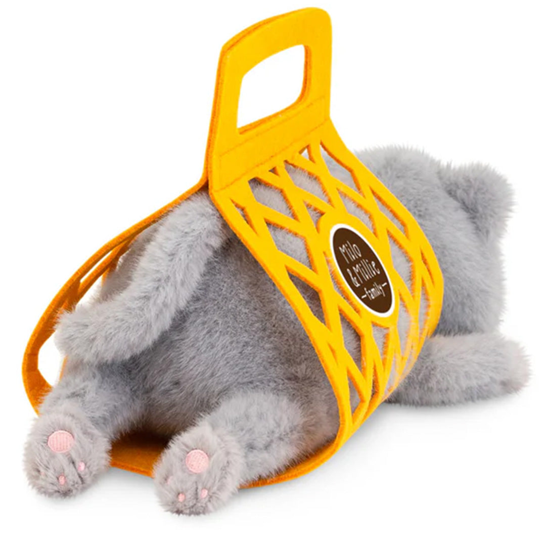 orange toys knuffelpoes - milo the grey cat - 35 cm | 1802775 | 4