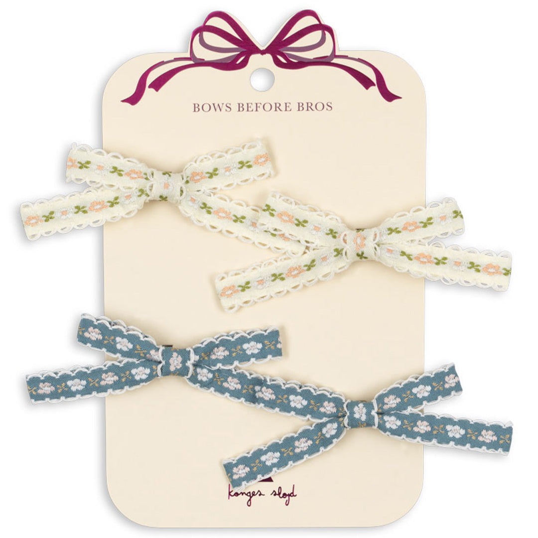 konges sløjd haarclips leonora bow - multi - 4st | KS103659 | 1