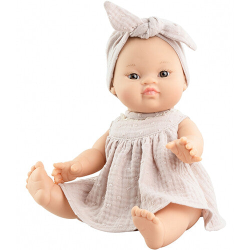 paola reina babypop gordi meisje johana - jurk - 34 cm | PR04100 | 0