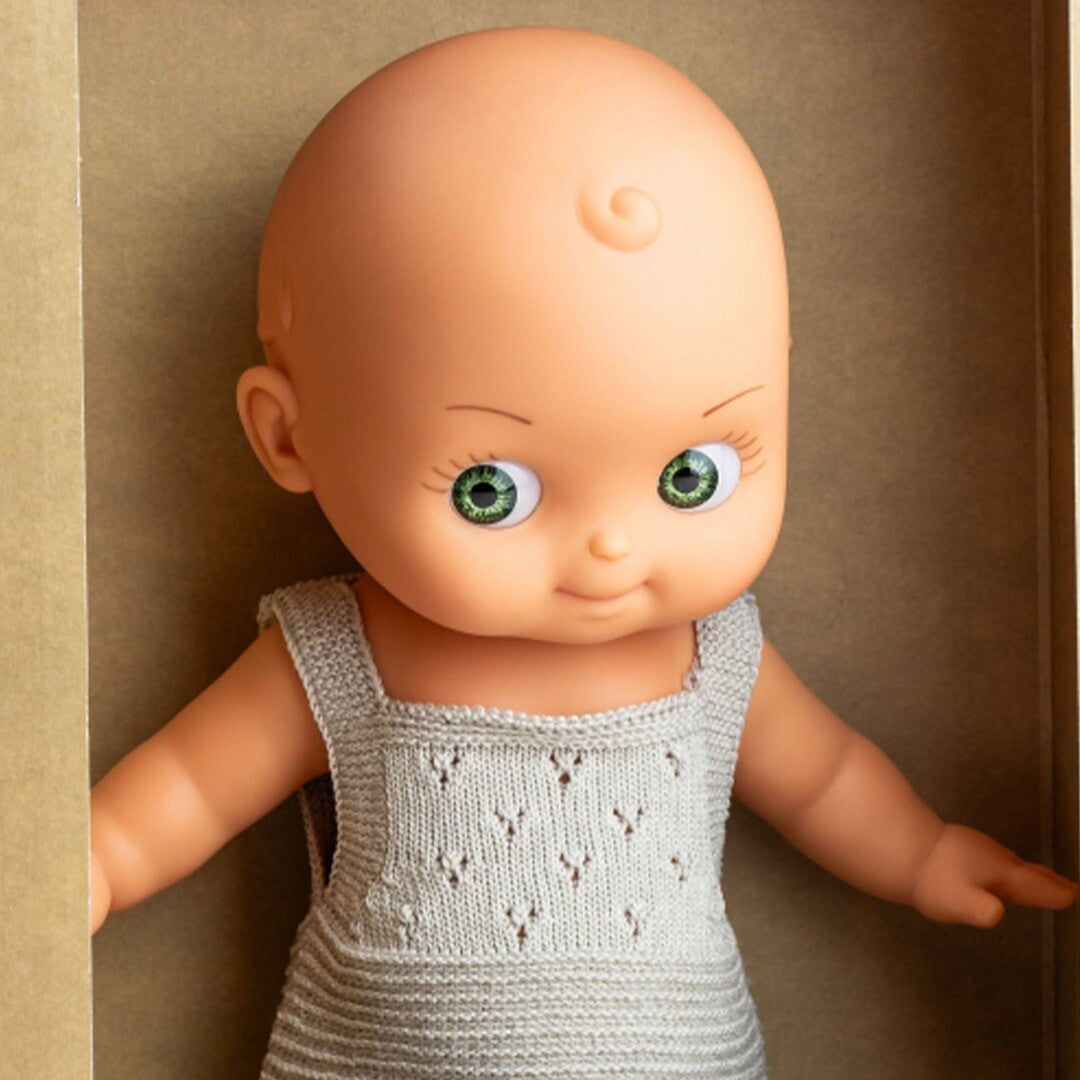 paola reina babypop mini pancha - grijs - 28 cm | PR28306 | 1