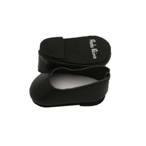 paola reina poppenschoenen ballerina zwart - soy tu - 42 cm | PR64205 | 1