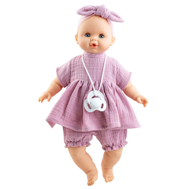 paola reina babypop sonia - lichtroze jurk - 36 cm | PR48065 | 1