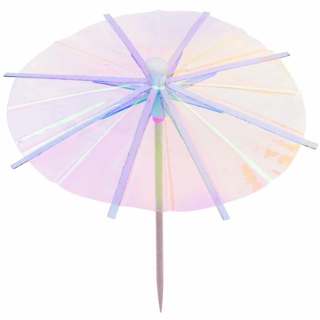 parasol prikkers - holografisch - 12st  | 81004.00.17 | 2