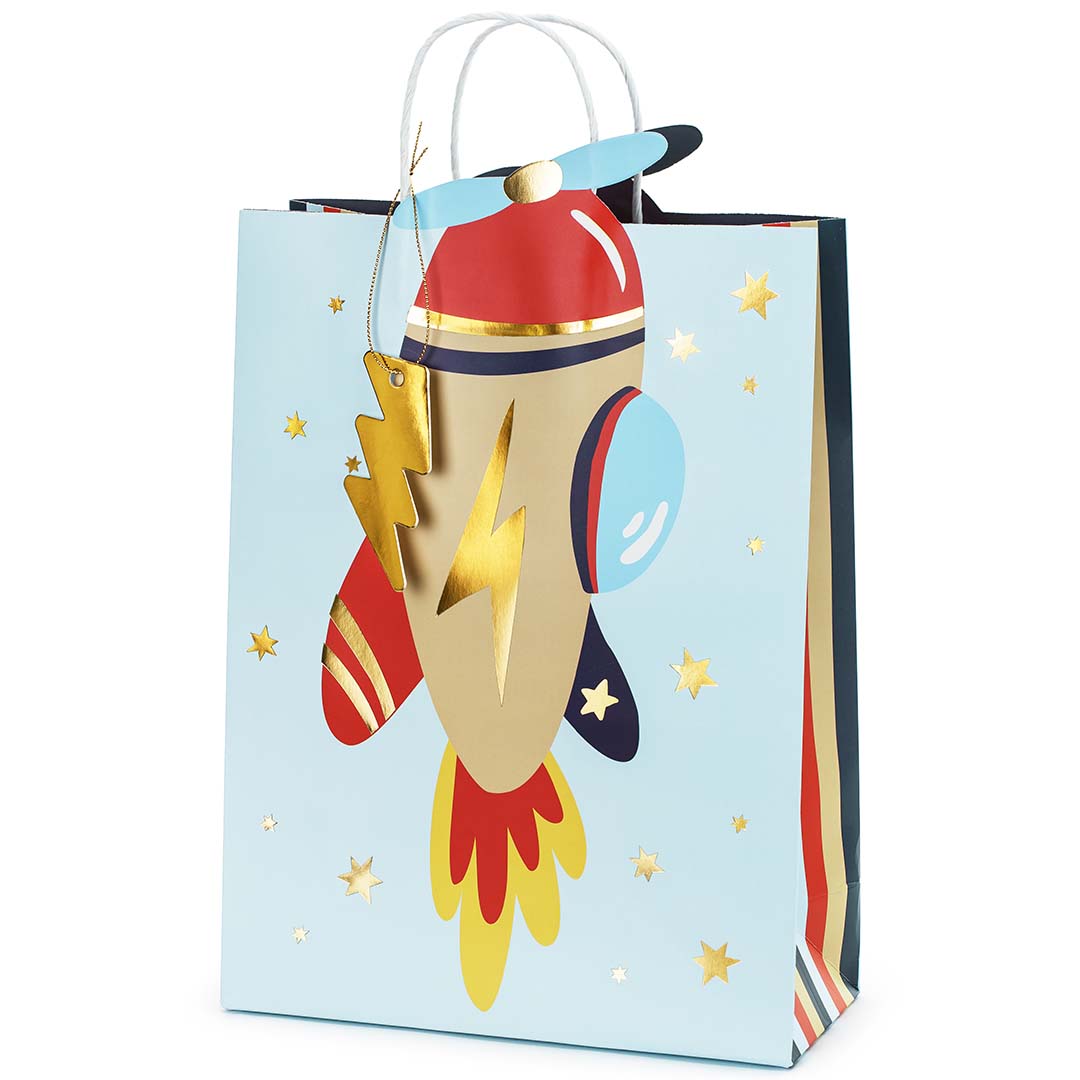 partydeco cadeautasje - vliegtuig | TNP29 | 1