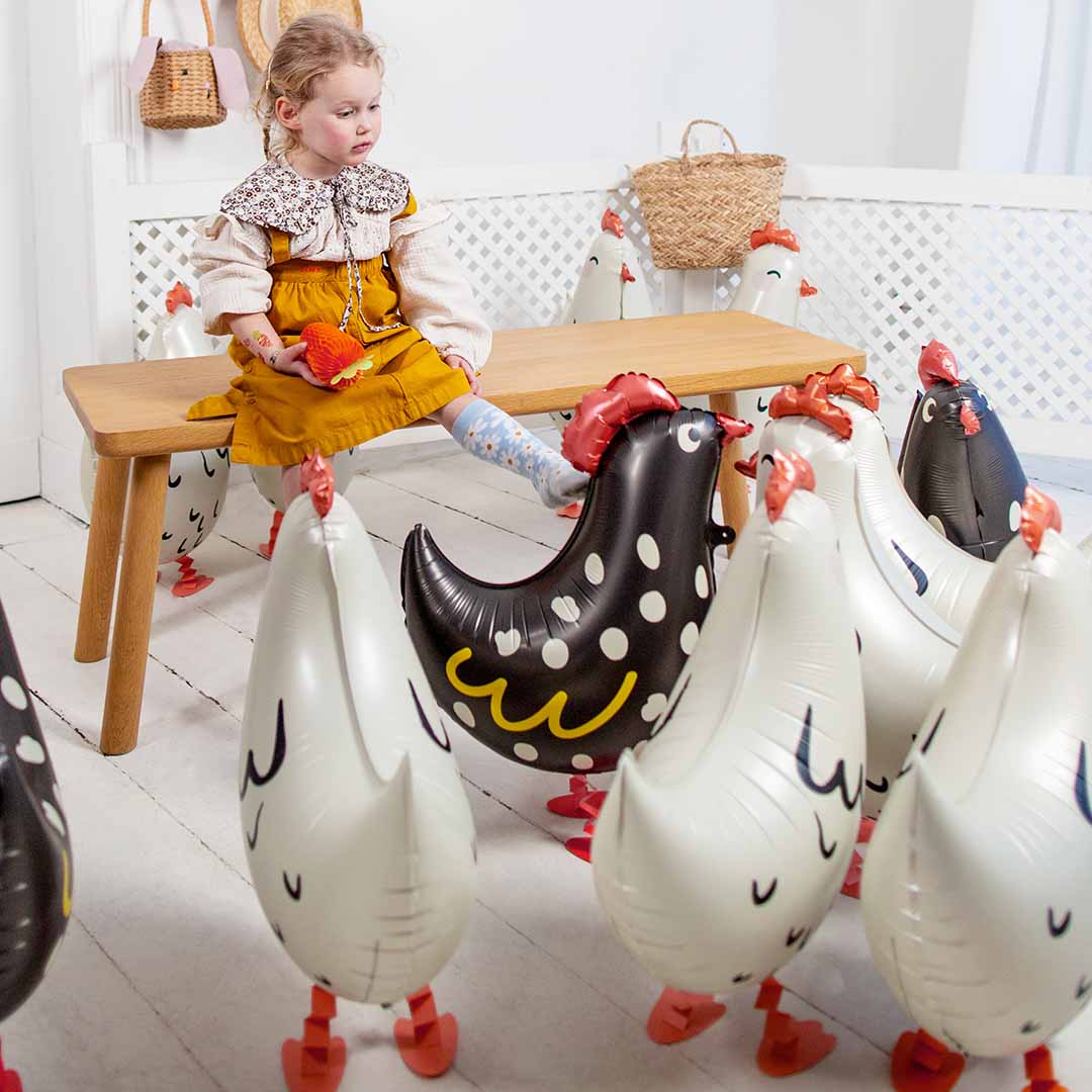 partydeco folieballon kip - 60 cm | FB187 | 4
