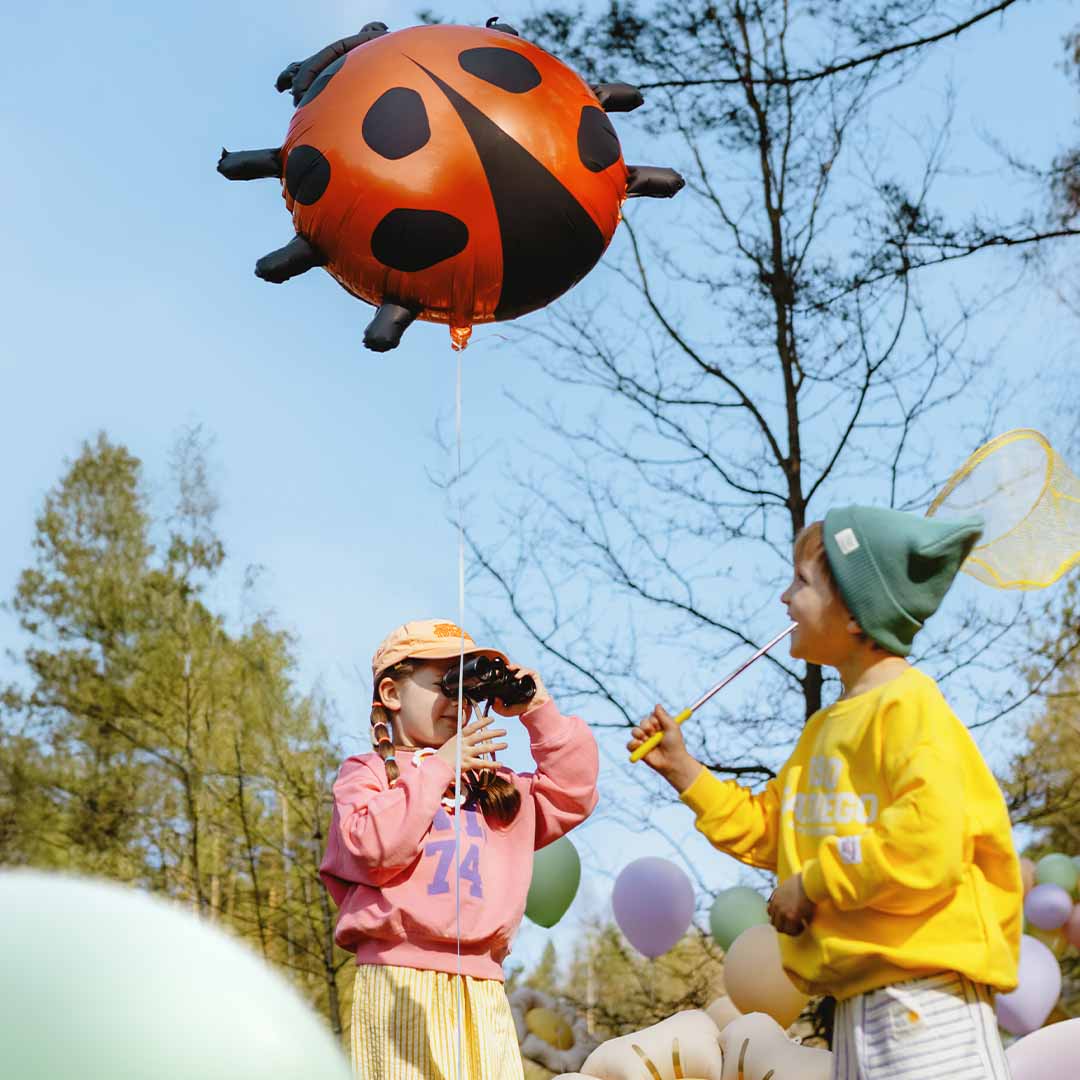 partydeco folieballon lieveheersbeestje - 85 cm | FB287 | 3
