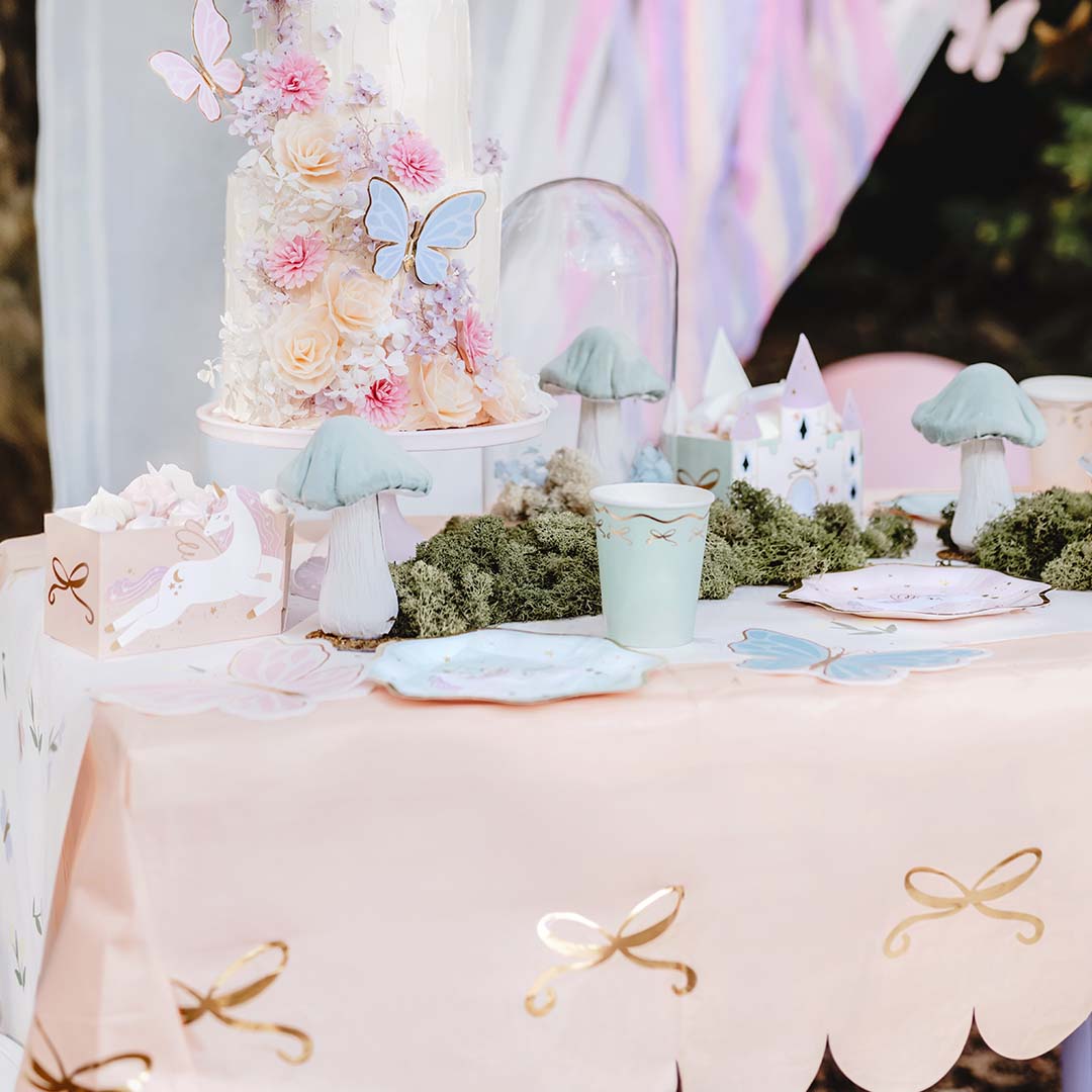 partydeco papieren tafelkleed - strikjes | OBP4 | 4