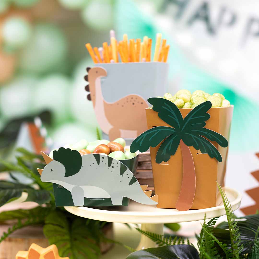 partydeco snackdoosjes - dinosaurus - 6st | FNS3 | 3