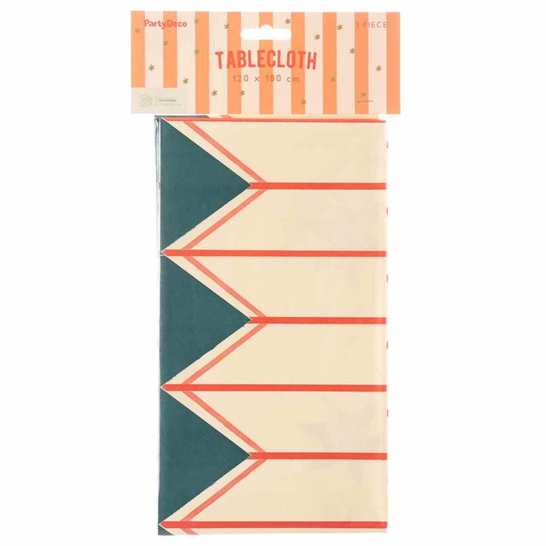 partydeco tafelkleed - dunne strepen en sterren | OBP8 | 1