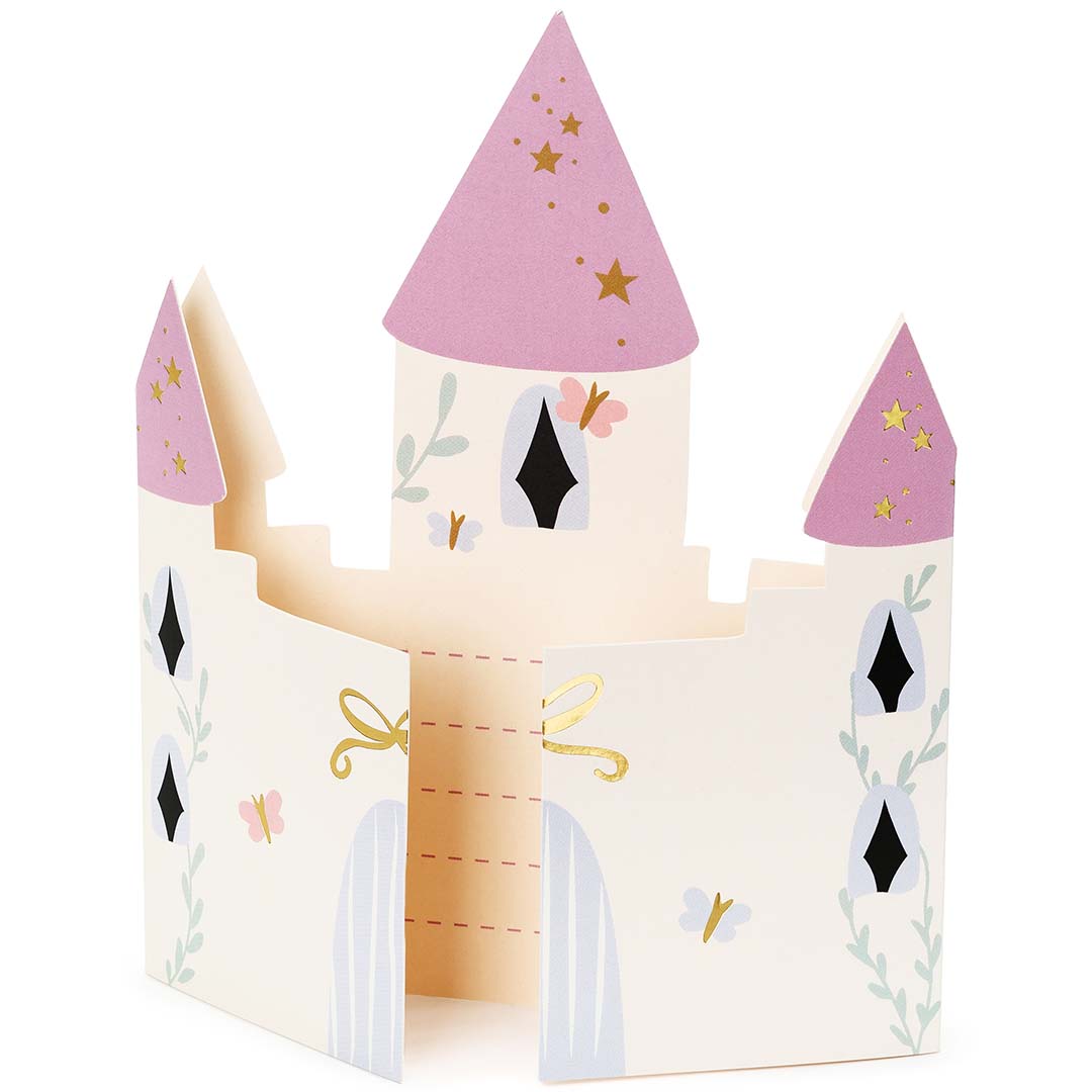 partydeco verjaardagsuitnodigingen - kasteel - 6st | ZPP7 | 1
