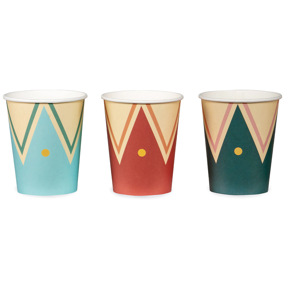 partydeco bekers - circus - 6st | KPP92-EU1 | 