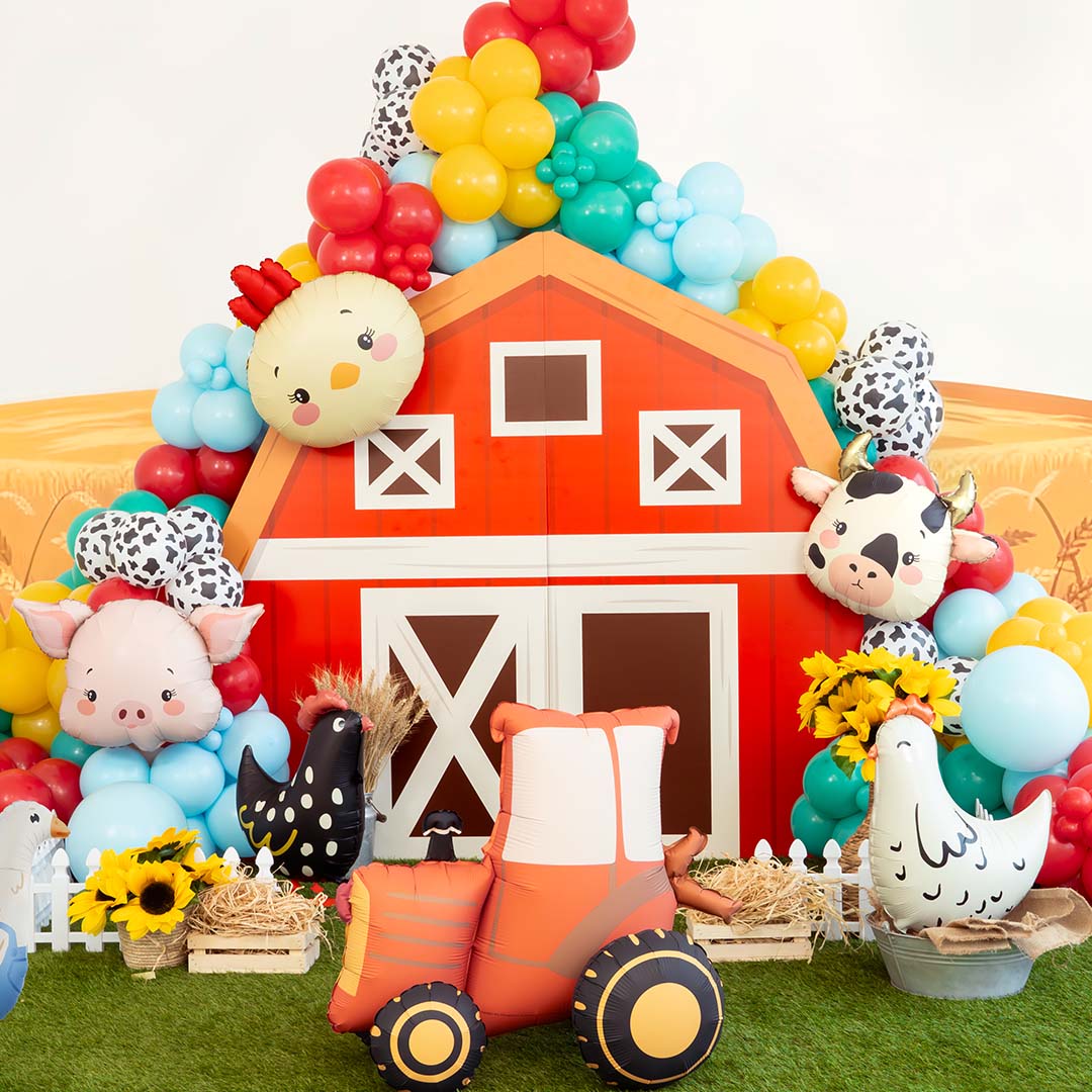 partydeco folieballonnen boerderijthema