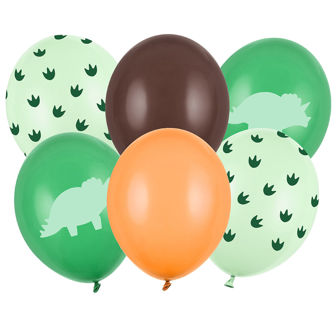 partydeco latexballon dino - 6st