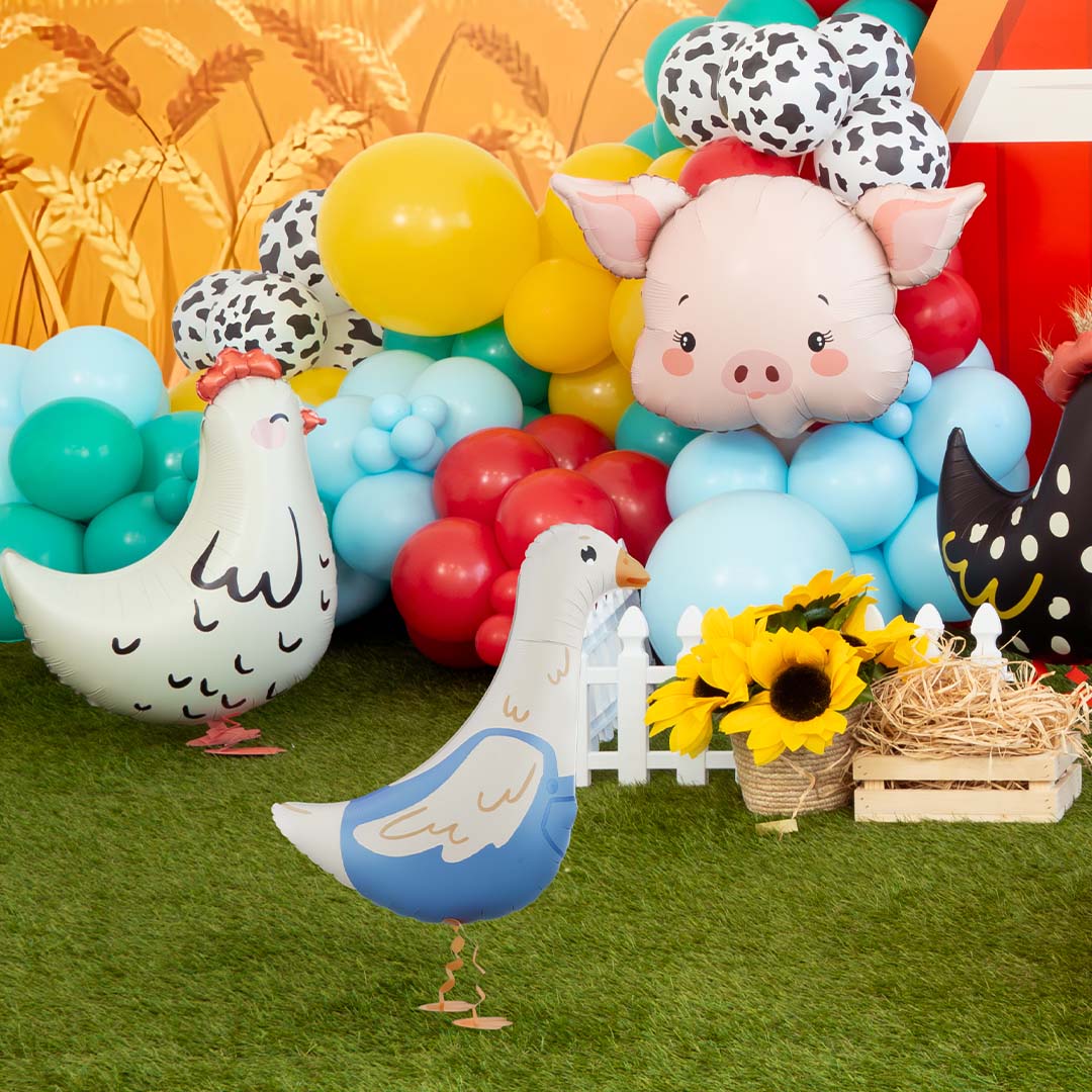 partydeco folieballon gans - 69,5 cm | FB380 | 2