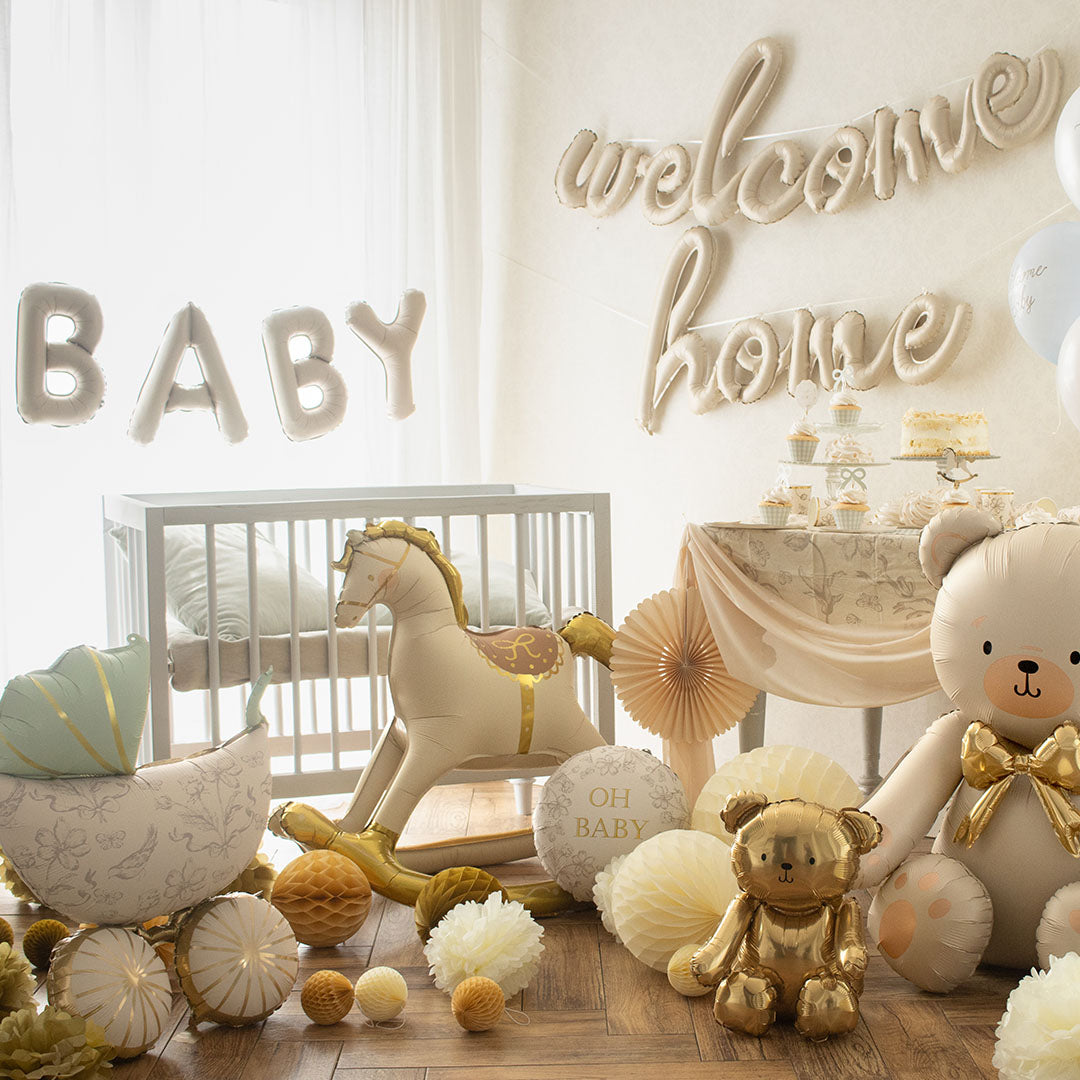 partydeco folieballon schommelpaard - 118 cm | FB283 | 4