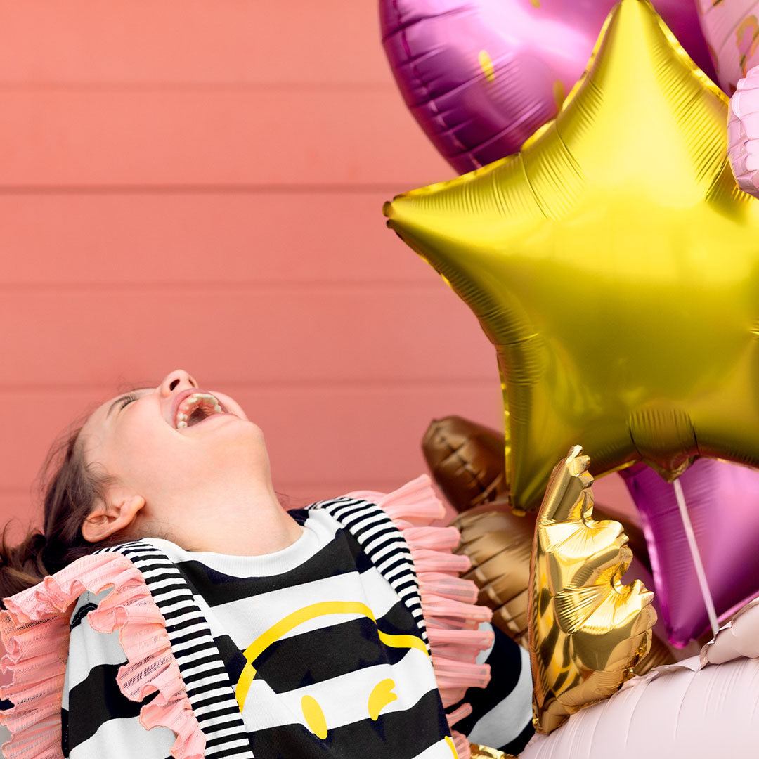partydeco folieballon ster - goud - 70 cm | FB78M-019 | 3