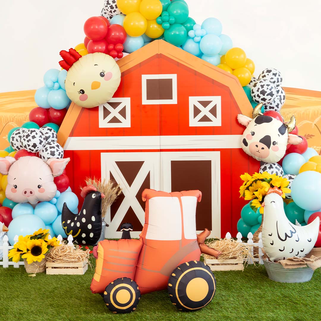 partydeco folieballon tractor - 72 cm | FB401 | 2