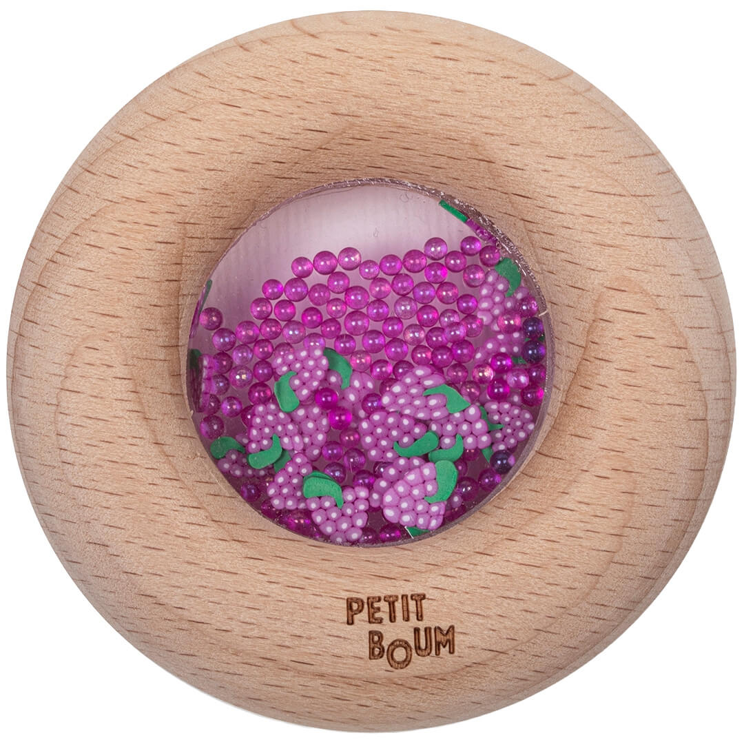 petit boum bijtring en rammelaar donut - druiven | PBSDGRA | 0