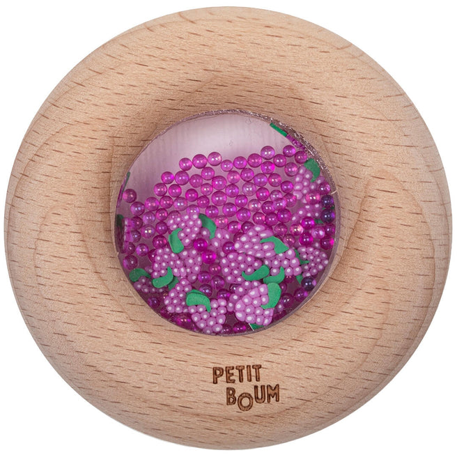 petit boum bijtring en rammelaar donut - druiven | PBSDGRA | 0