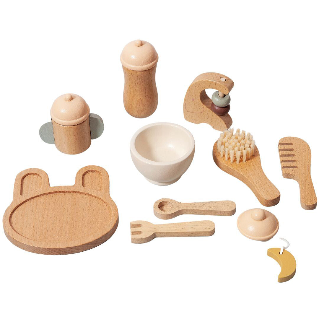 petit monkey poppen verzorgingsset - 10-delig | PMWT011 | 0