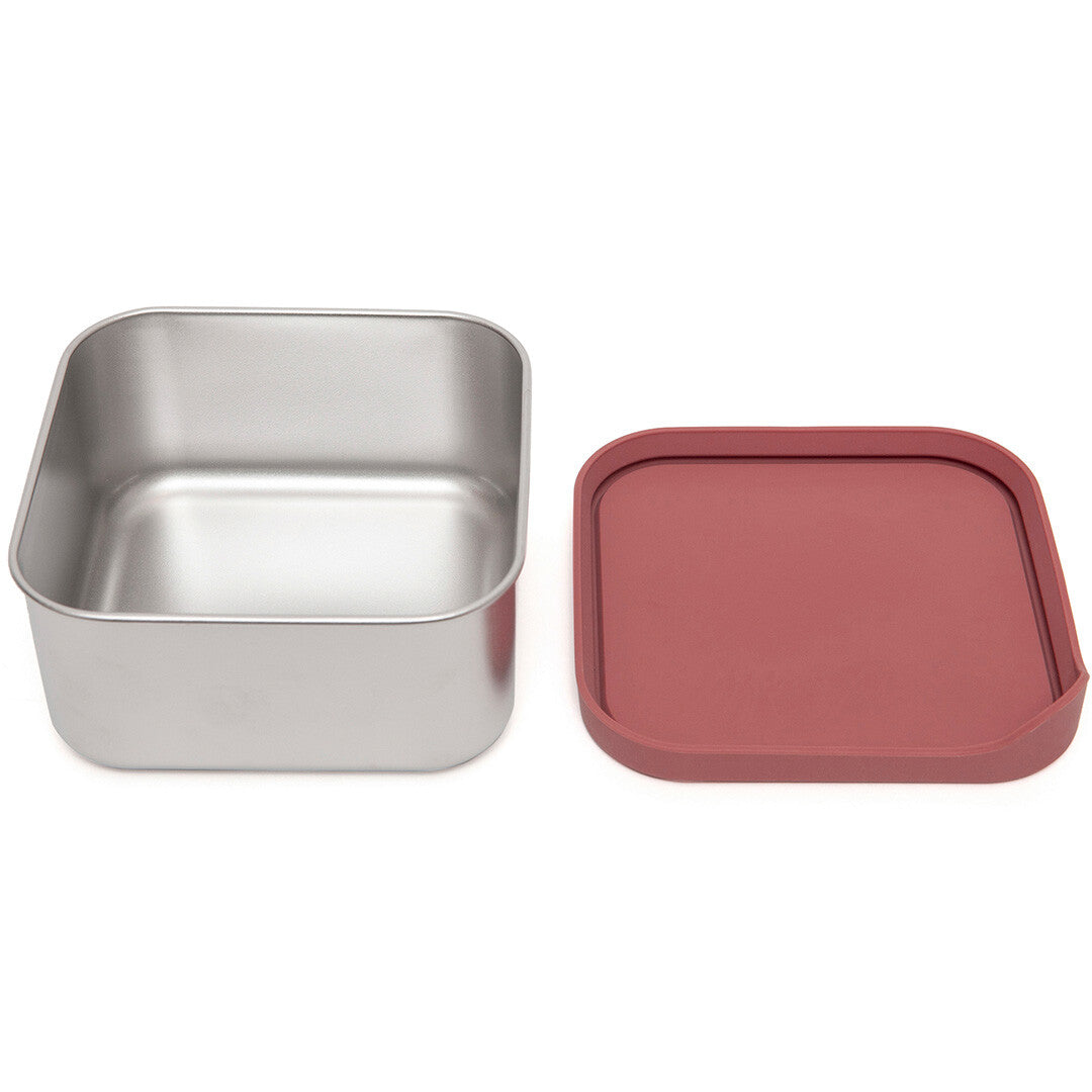 petit monkey rvs snackdoosje lucy - mahogany rose | LB39 | 1