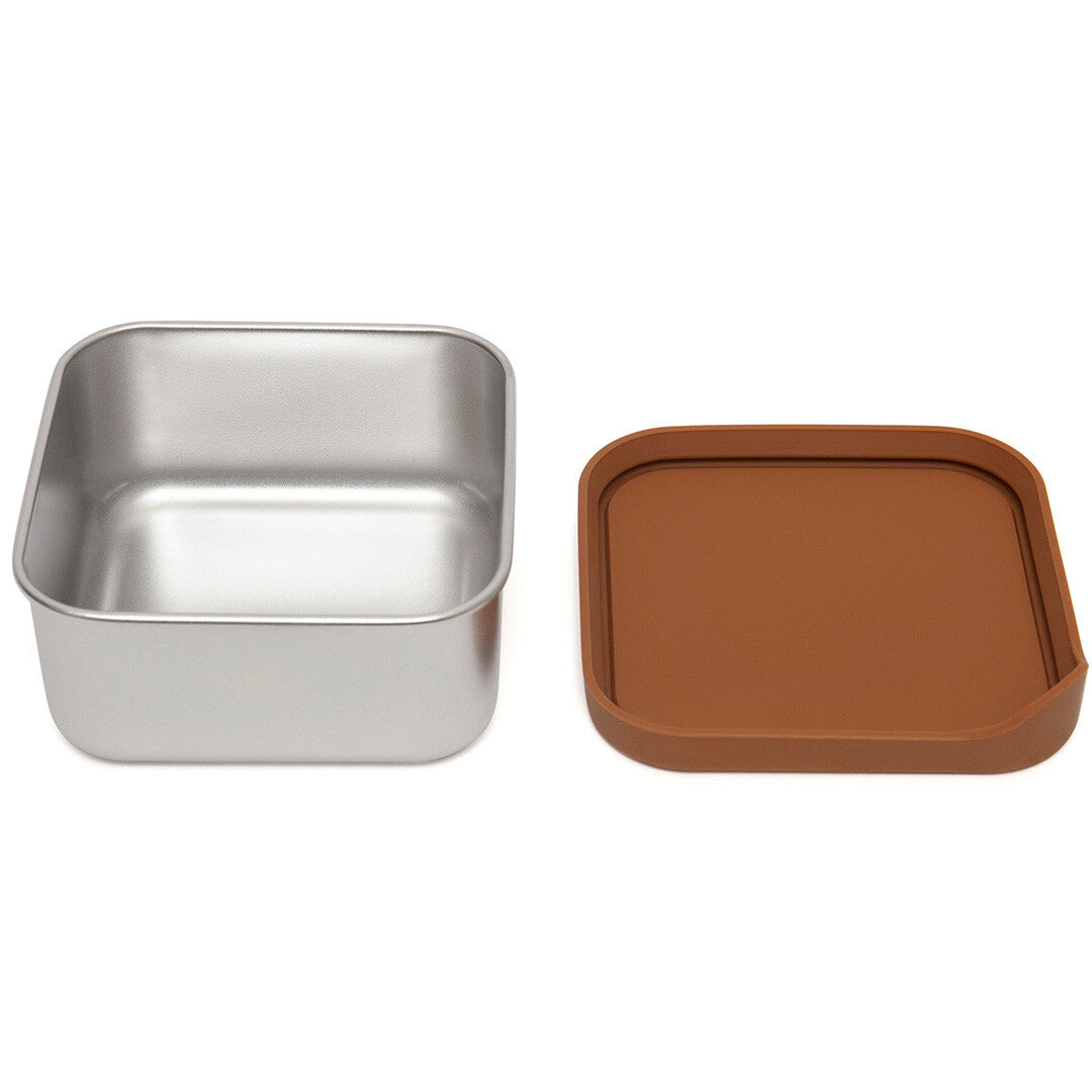 petit monkey rvs snackdoosje mae - baked clay | LB42 | 1