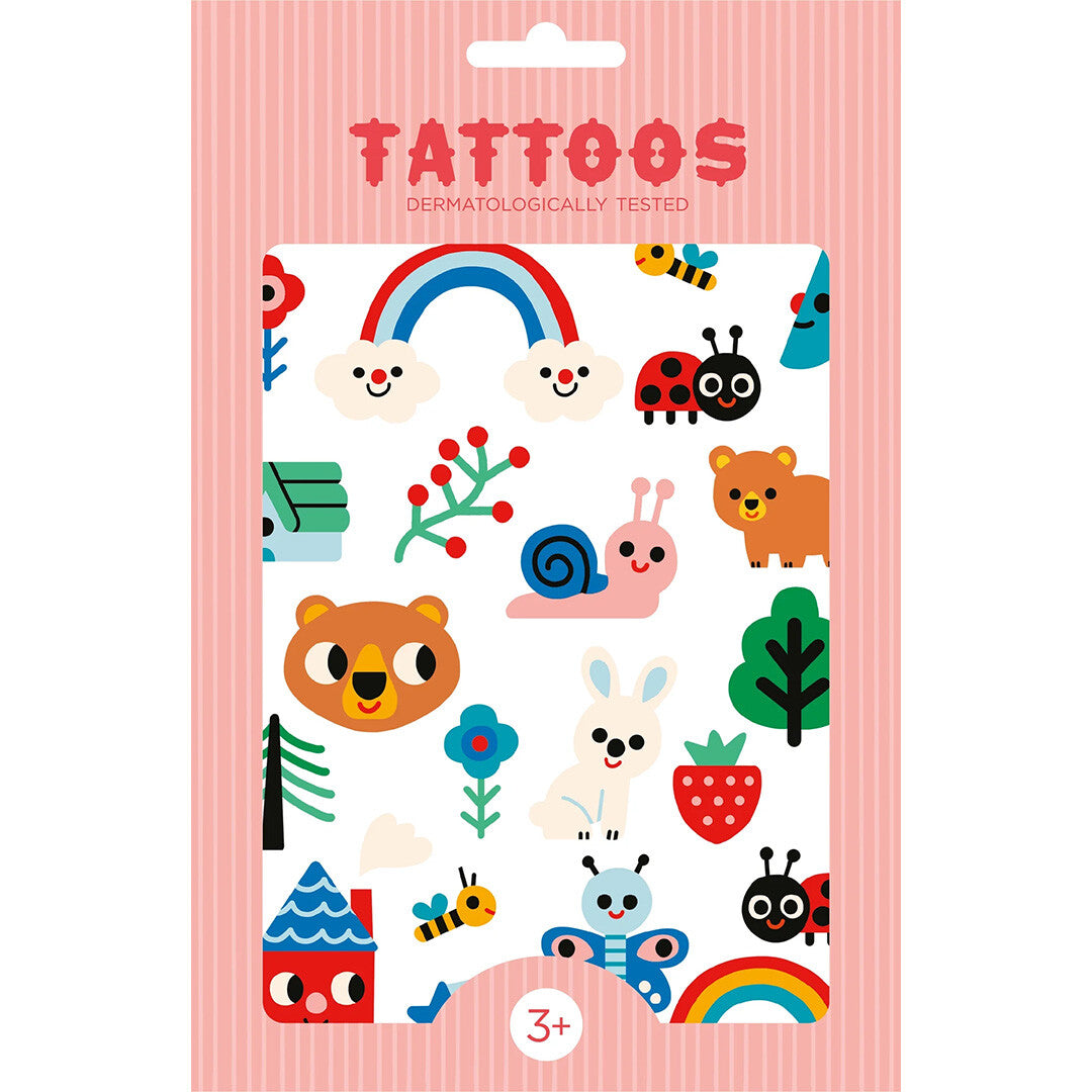 petit monkey tattoos nature friends | TT07 | 0
