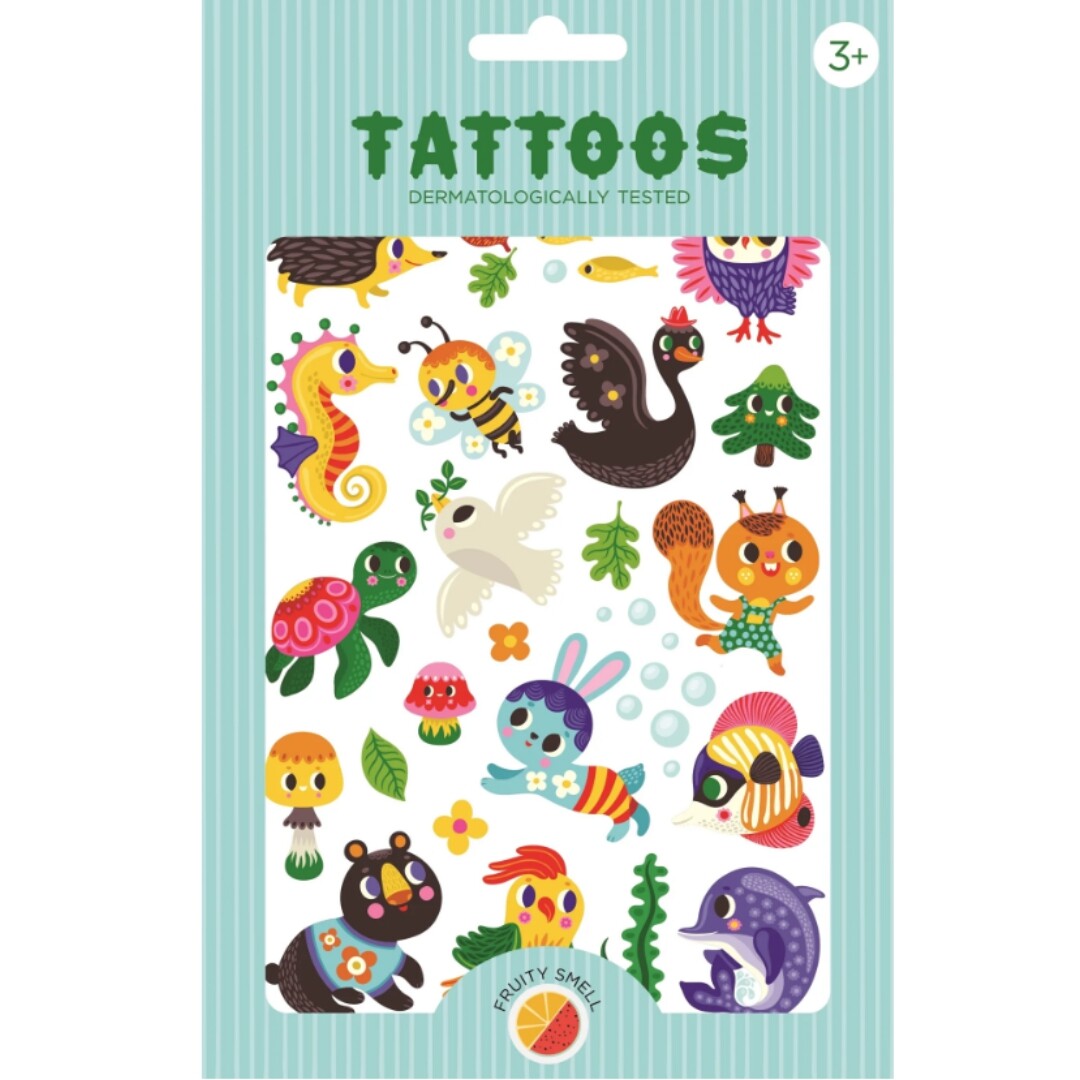 petit monkey tattoos we are family | TT09 | 0