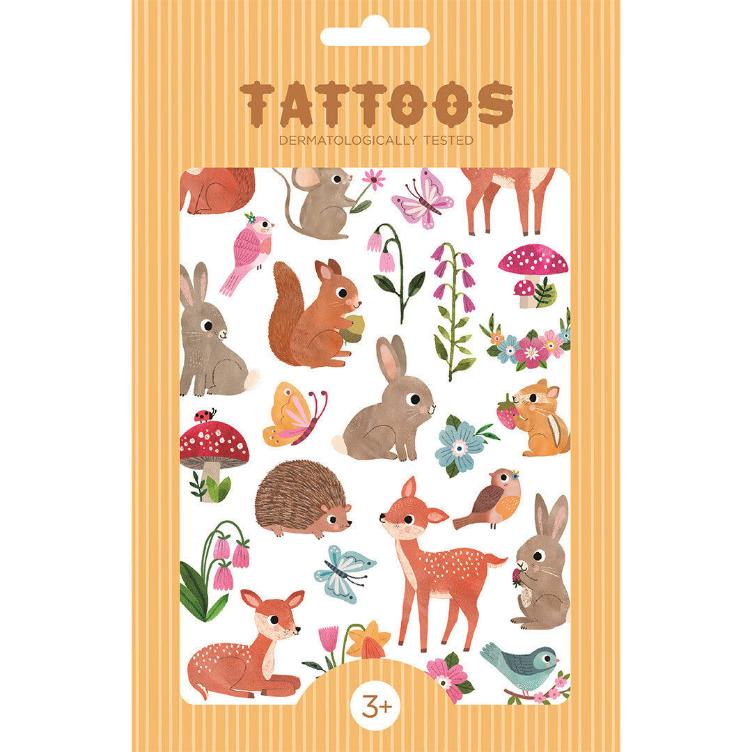 petit monkey tattoos woodland friends | TT10 | 0